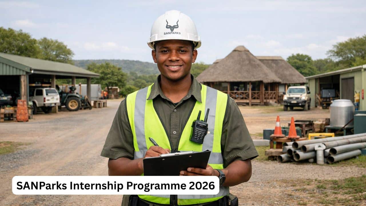 Young technical intern inspecting infrastructure at Garden Route National Park
