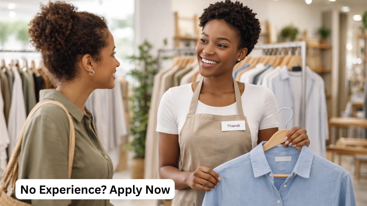 Young retail assistant gaining experience through TFG YES Programme