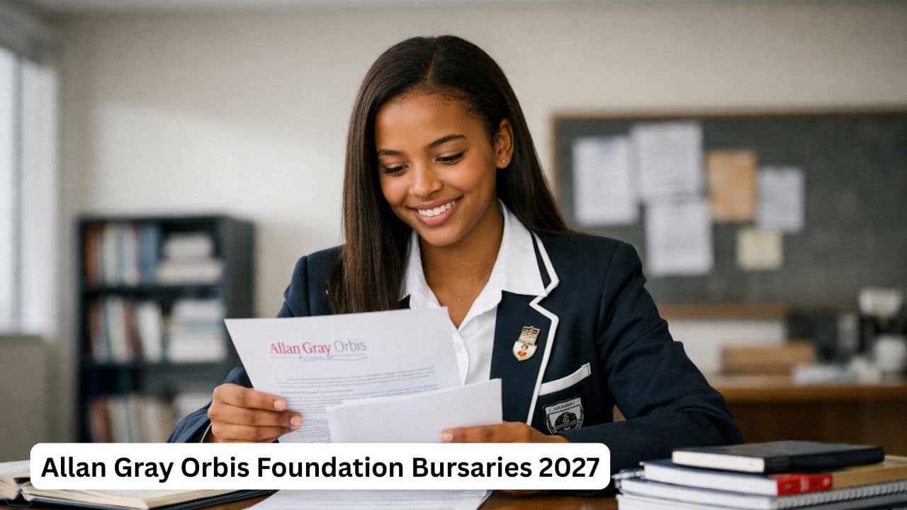Matric student preparing documents for the Allan Gray Orbis Foundation Bursaries 2027